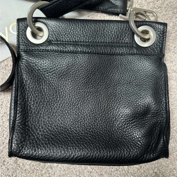 Rare Hammett Tony small black grained leather with brushed silver hardware - Picture 3 of 7